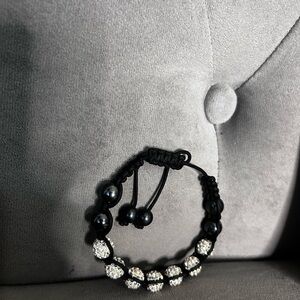FREE Black and Silver Beaded Bracelet